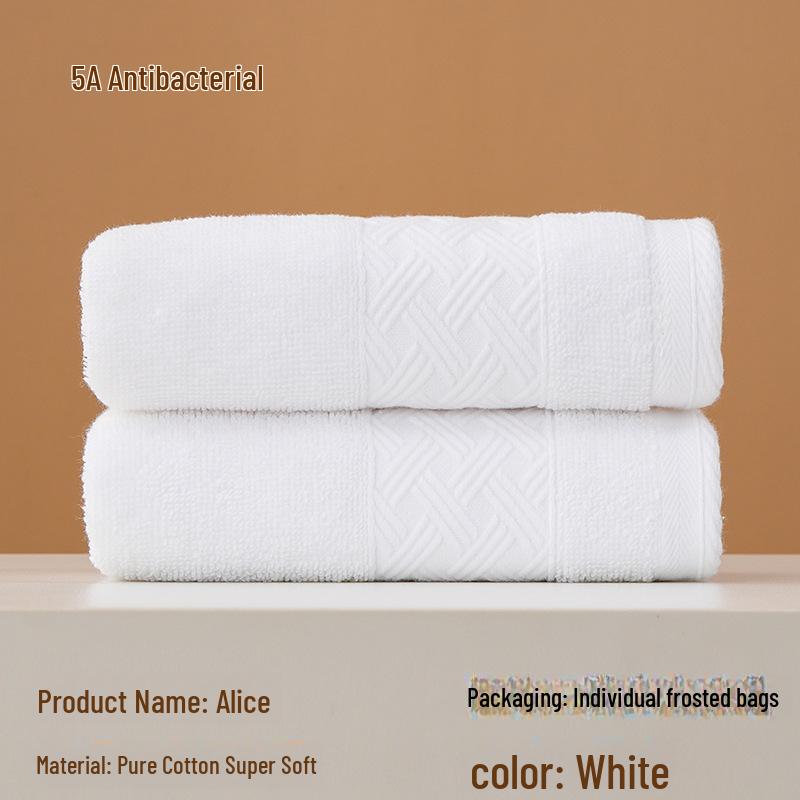 Antibakterielle reine Baumwolle einzeln verpackte Handtücher - Saugfähige Gesichts- & Badetücher für Erwachsene, Männer & Frauen