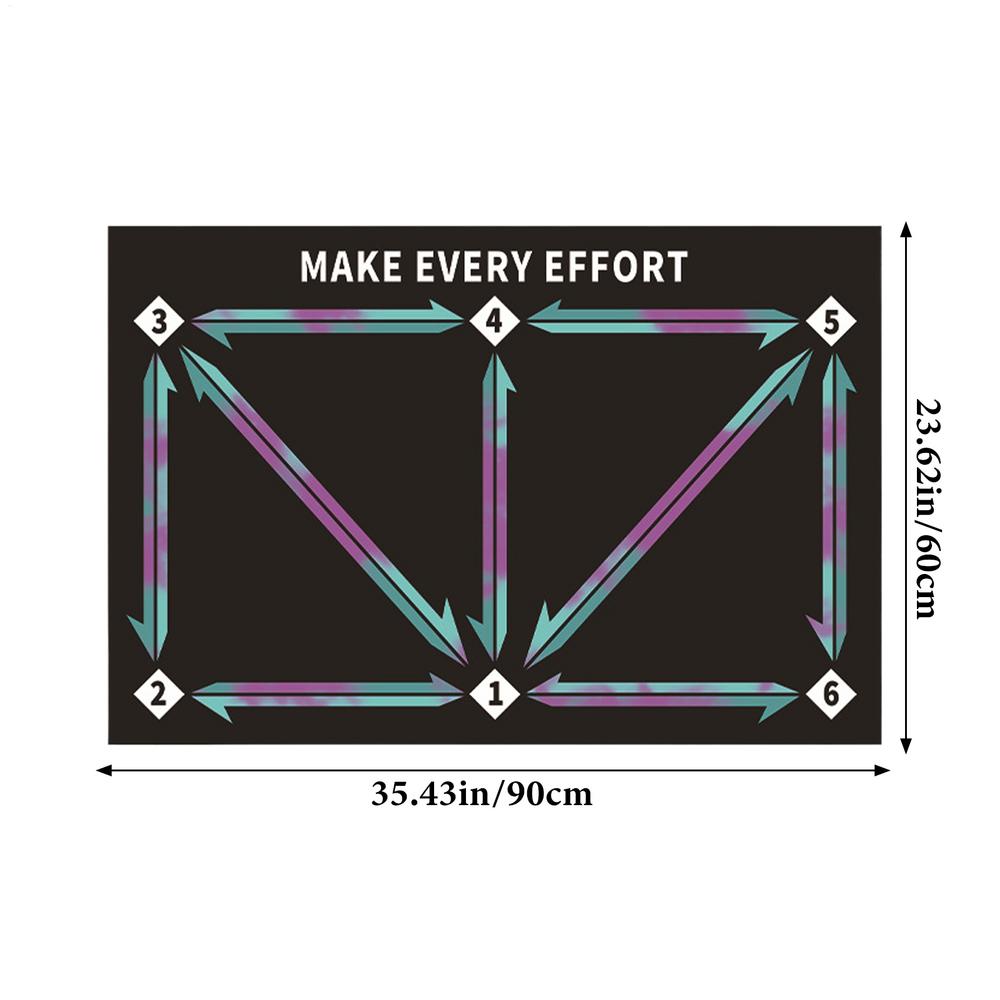 

60X90cm Football Footstep Training Mat Absorbing Silent Dribble Aid Non Slip Dribbling Ball Football Mat Ourdoor For Adults Kids