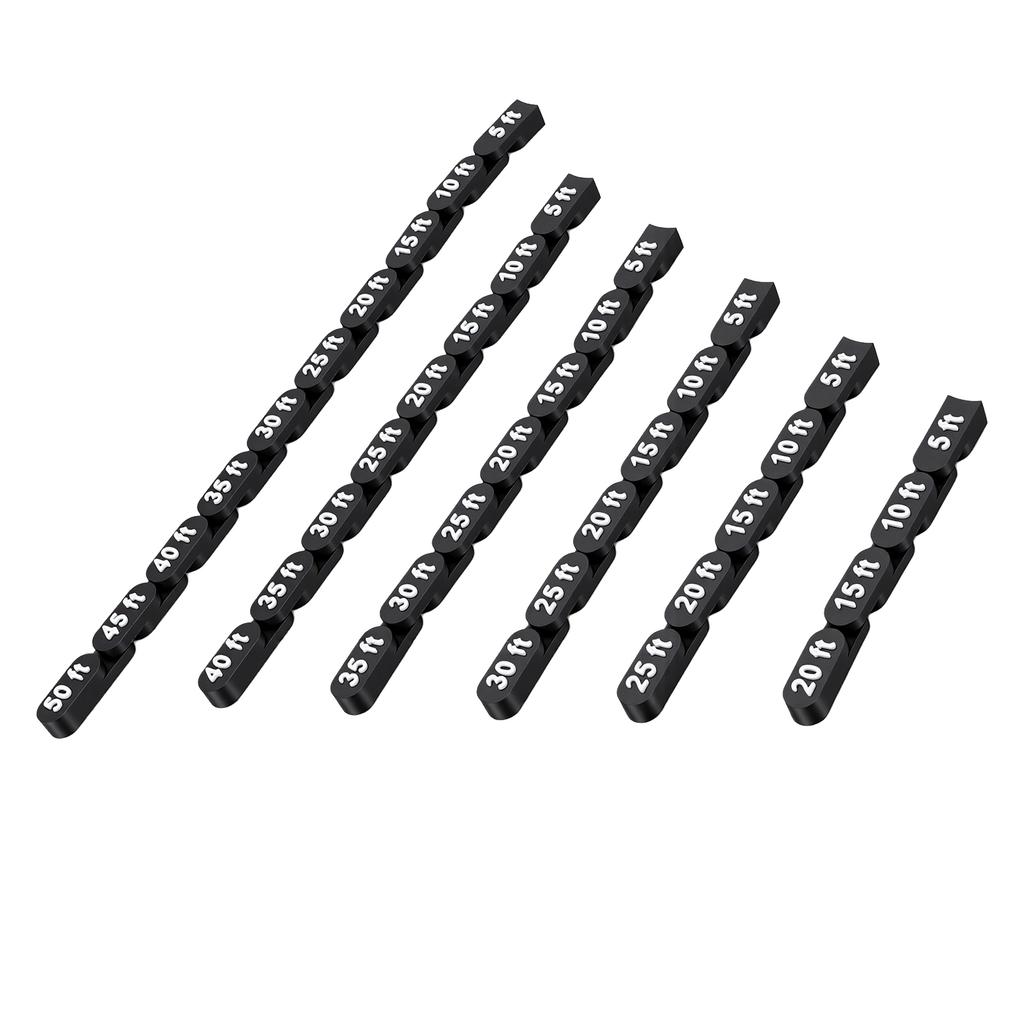 6PCS Articulated Movement Ruler Flexible Jointed Tabletop Board Game Chain Ruler for Measuring Curves and Corners
