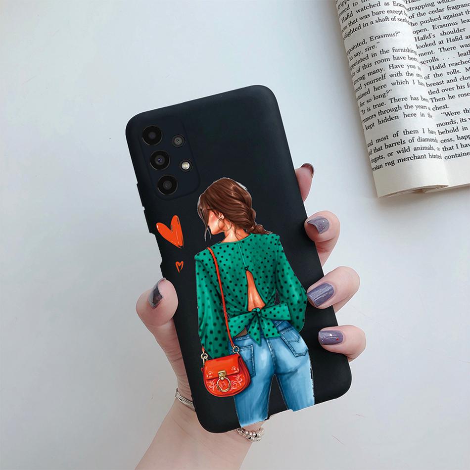 For Cover Samsung Galaxy A13 A33 A53 A73 5G Beautiful Girl Soft Silicone Case For Samsung A13 4G A 13 A135F GalaxyA13 Funda Case