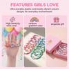 12Pcs/set Unicorn Charm Elastic Beaded Bracelets for Kids Girls Birthday Party Favors Pinata Filler Gifts for Guests Baby Shower