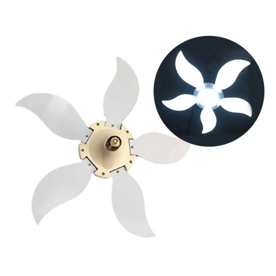 

75 Вт E27 Пять складных светодиодных лампочек для склада, мастерской, гаража, потолочного светильника