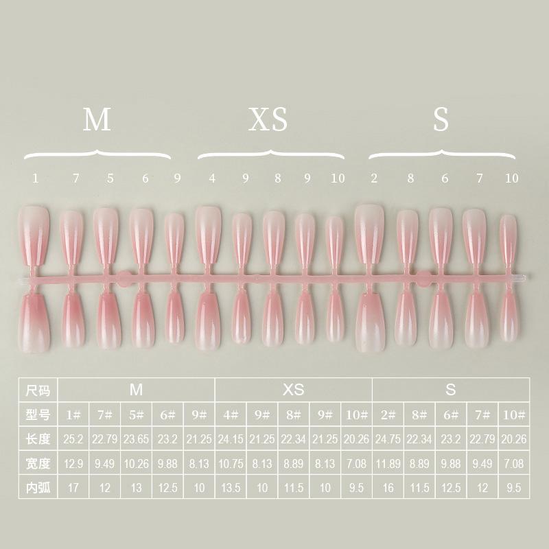 

Градиент Halo Color Длинные накладные ногти Розовый Простые модные женские и девушки Накладные ногти Красота Инструменты для трендовых женских красивых накладных ногтей
