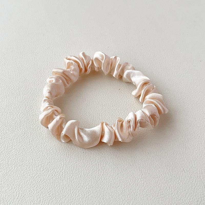 Satin Cloth Art Large Intestine Hair Band European and American Headrope Hair Accessories Simple Headband Head Flower Rubber Band Hair Accessories