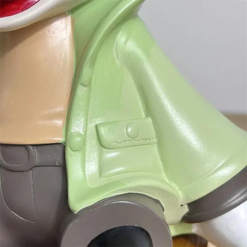 30cm Green/Red Sitting Posture Mickey Mouse Figures Resin Statue Tv Cabinet Office Desktop Home Decor Ornament Gift