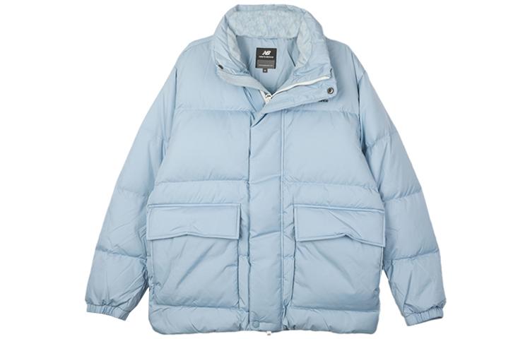 New Balance Down Jackets Unisex Blue Stand Collar Moderate Other NPA4E013-GRB XL