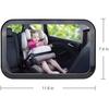 Baby Car Mirror Car Back Seat See Your Baby When You Wish 360 ° Swivel 100% Unshatterable Adjustable Elastic Straps For Baby Back Chair/Child Seats
