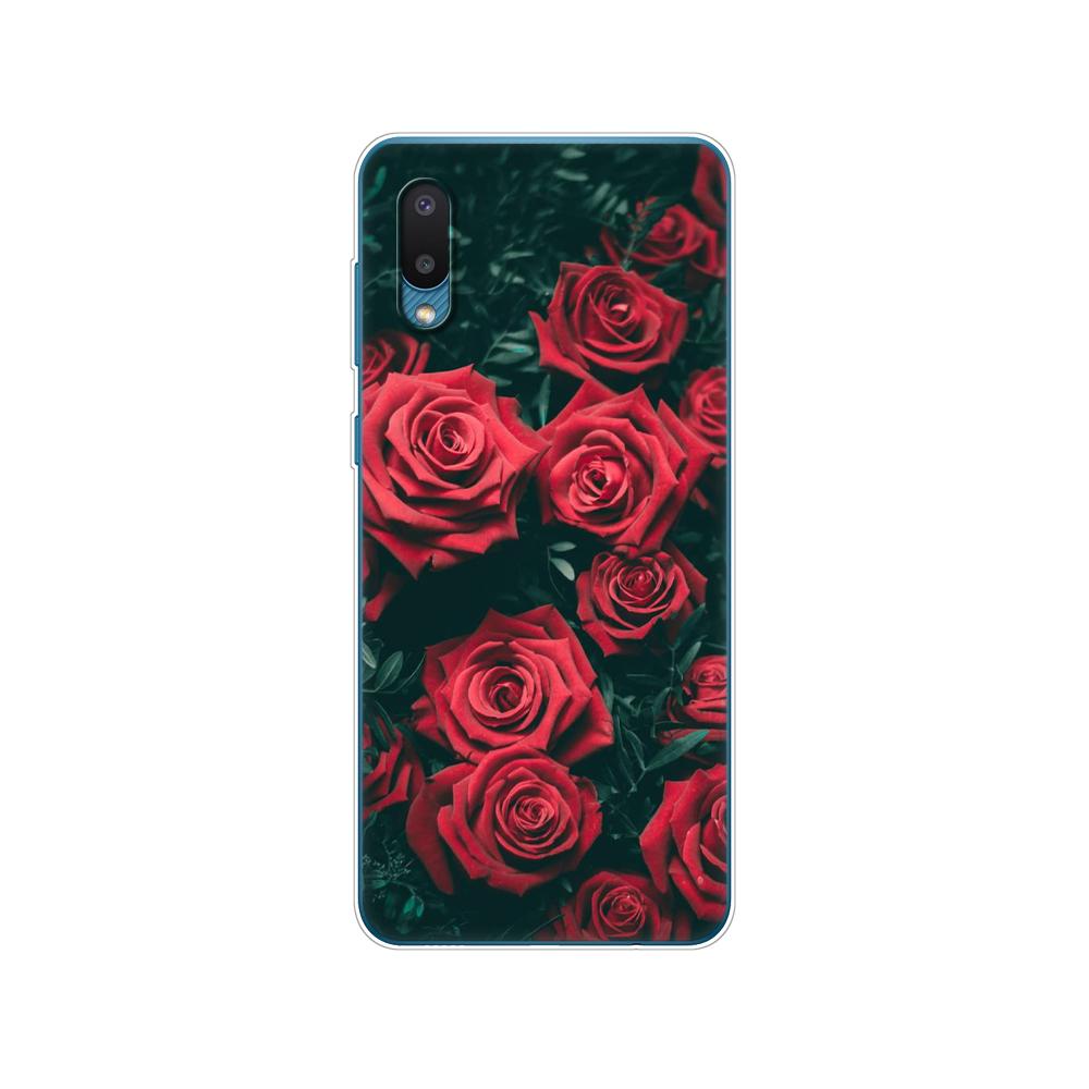 For Samsung A02 M02 Cover Soft Silicon Tpu Phone Back Case For Samsung Galaxy A02 Galaxy M02 SM-A022G A022 Bumper 6.5inch Flower