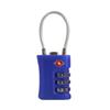 Portable TSA 3 Digit Combination Lock Anti-theft Padlock Suitcase Luggage Coded Lock Wire Rope Security Tool Cabinet Lock Travel