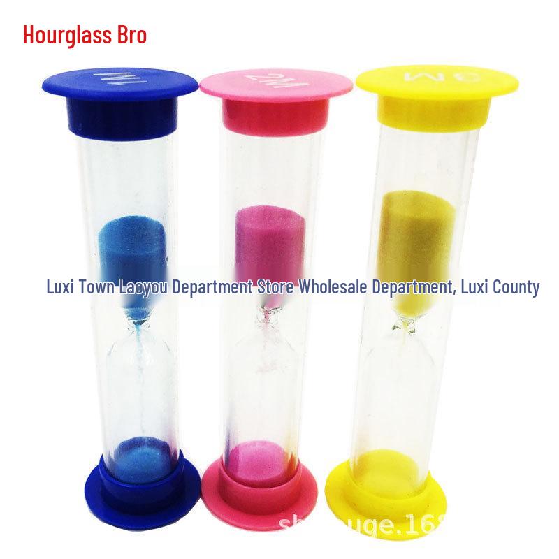 

Creative Mini 1-3 Minute Hourglass Toothbrush Timer for Kids - Game Accessories & Gift 2-Minute Yellow Cap, Yellow Sand