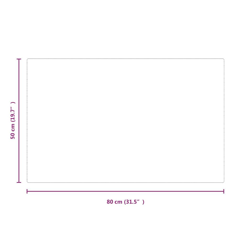 Fireplace Glass Plate Transparent 80 X 50 Cm Glass