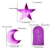 Silicone Molds Moon Molds Handmade DIY Soap Baking Molds Star Shaped Castings Molds Resin Molds for Candle Making