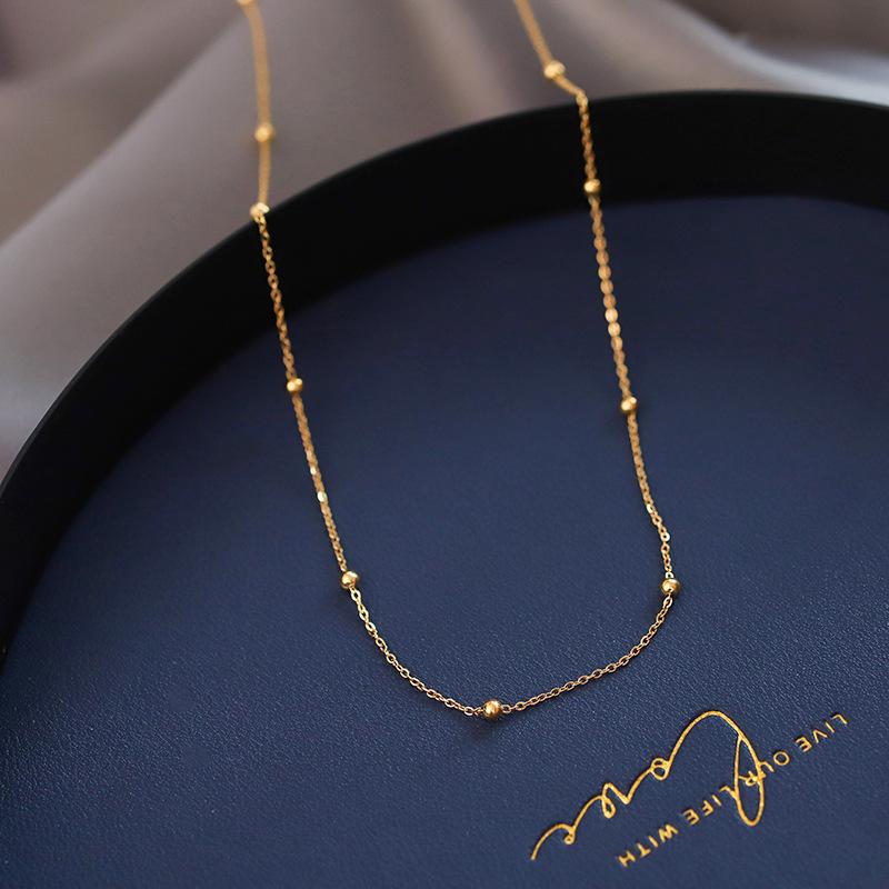 DIEYURO 316L Stainless Steel Simple Heart Love Circular Tassel Necklace Lady Trend Fashion Clavicle Chain Jewelry Glamorous Gift