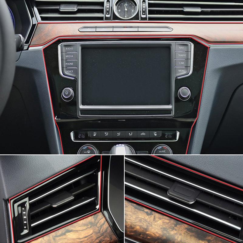 Interior Car Moulding Trim Strips DIY Flexible Anti Scratch Lines 5M Decoration Strip Dashboard Car-styling Auto Accessories