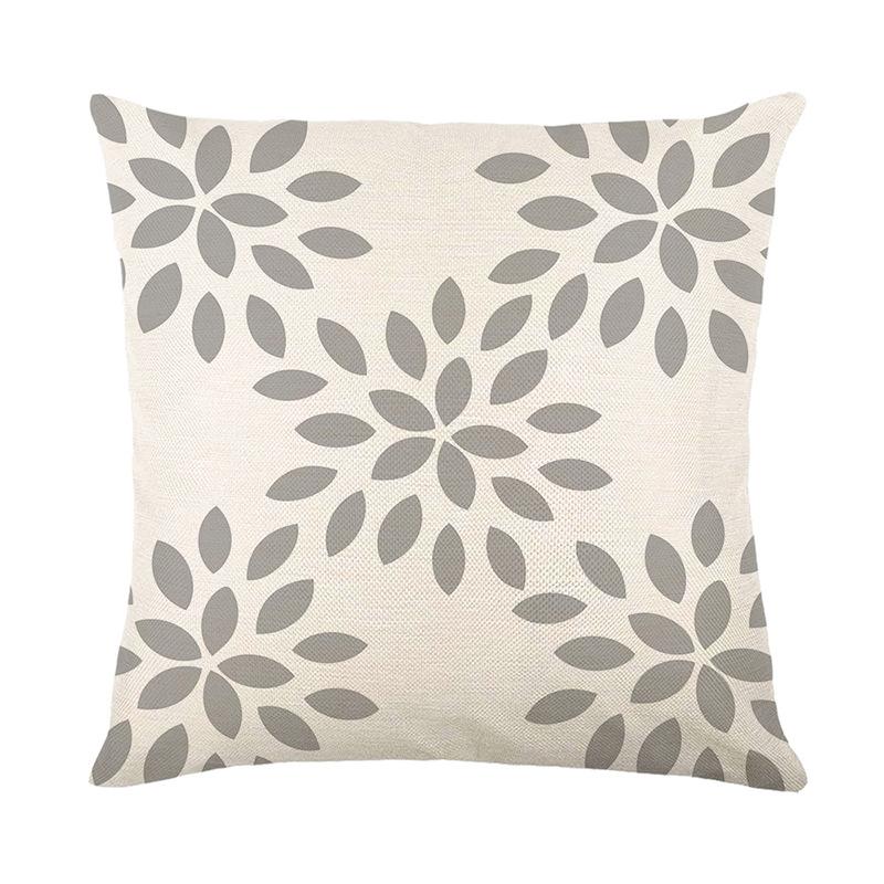 New Waterproof Pillow Cover, Three-proof, Fine Linen, Oil-proof and Stain-proof, Outdoor Geometric Line Printed Pillow Cover