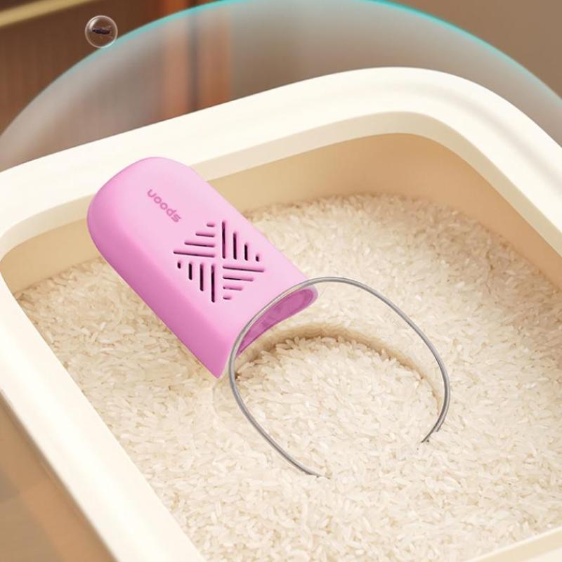 Kitchen Rice Scoop Multifunctional Moisture And Insect Prevention Grains Digging Noodle Scoop With Scale Measuring Scoop