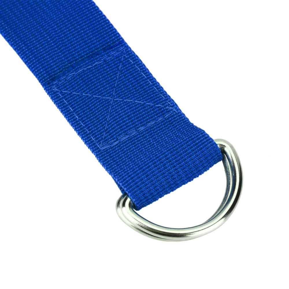 with Metal D Ring Buckle Athletic Stretch Band 183*3.8cm Fitness Belt Yoga Strap Leg Workout