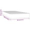 VidaXL Matelas à ressorts ensachés pour enfants 80x160 cm similicuir,meuble de chambre à coucher,matelas à ressorts,4016543