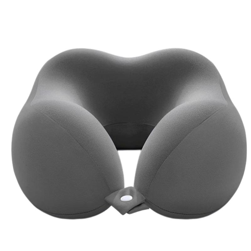 Travel Neck Pillow Memory Foam U-Shaped Soft Portable Neck Support Pillow for Airplane Car Home Office Use Ergonomic Designed