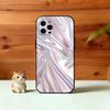 Metallic Pattern Phone Case For iPhone 17, 16,15,14,13,12,11 Plus,Pro Max, Others Soft Black Cover