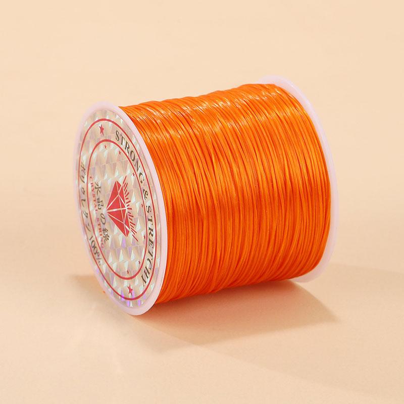 1Roll Beading Thread Accessories Flat Elastic Thread Elasticity Spandex DIY 0.8mm Elastic Cord Hand Knitting