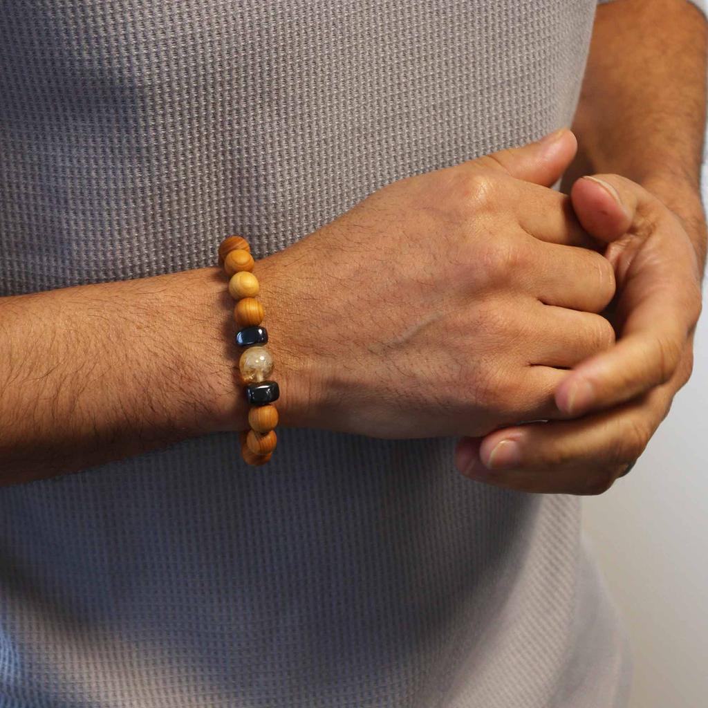 Citrine Bracelet Solar Plexus Chakra Cedarwood