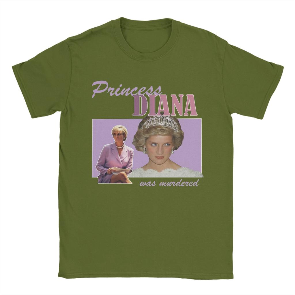 Hipster Princess Diana T-Shirts for Men Round Collar 100% Cotton T Shirts  Short Sleeve Tees Adult Clothing