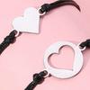 1 Pair Mother Daughter Bracelet Adjustable Woven Rope Casual Geometric All-match Decoration Back to School Gifts Hollow Love Heart Mommy Card Jewelry