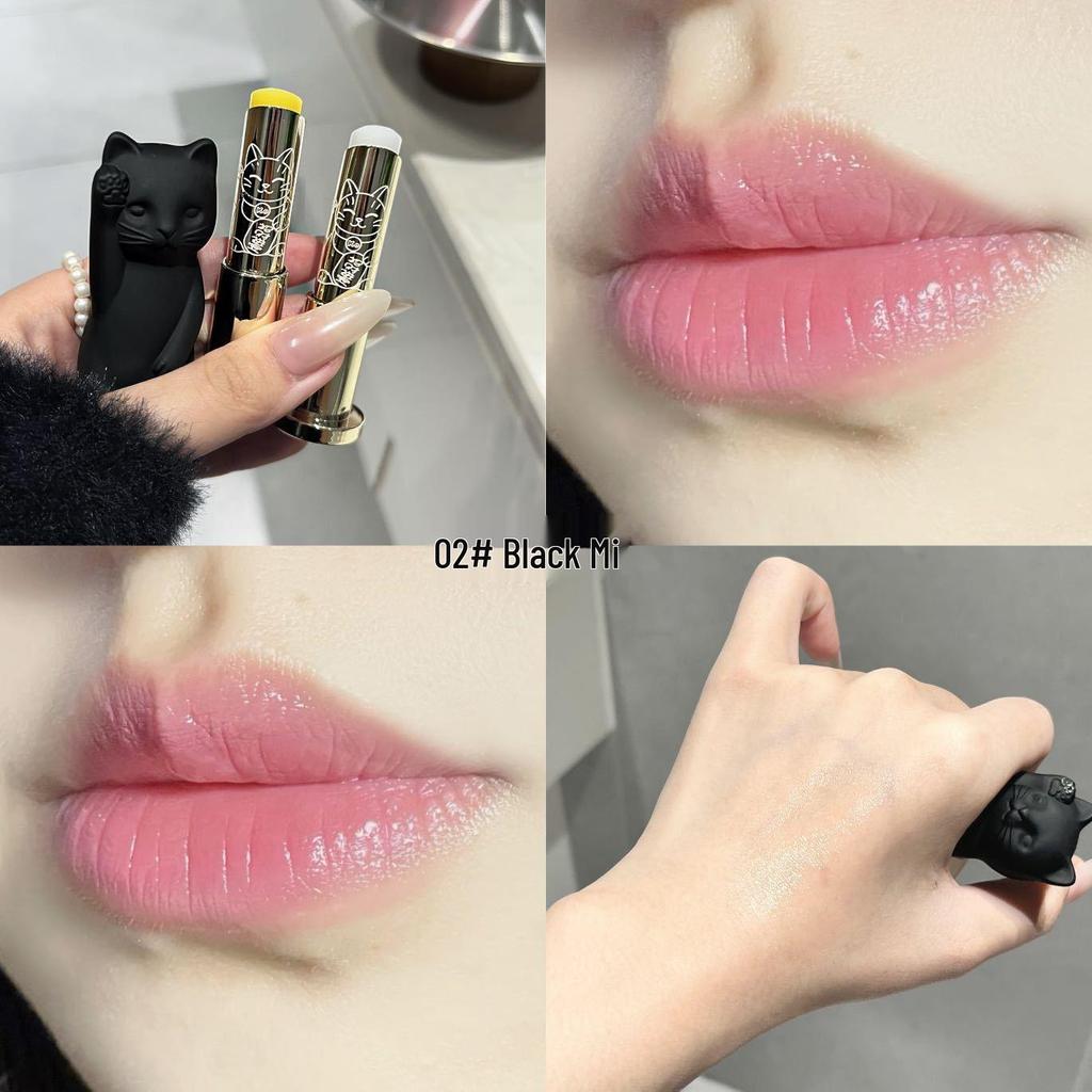 kekemood Lucky Cat Long-Lasting Moisturizing Lipstick - Mirror Finish, Hydrating, Plumps Lips, Reduces Lip Lines, Student-Friendly