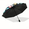 1pc Pochacco Photographed Automatic Opening and Closing Umbrella, Lightweight 3-Fold, With Cute Cartoon Characters, Suitable for Home, Outdoor and Dai