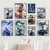 Chinese Anim Nezha Poster HD Posters Self Adhesive Waterproof Ideal for Living Room Bedroom Bar Decoration