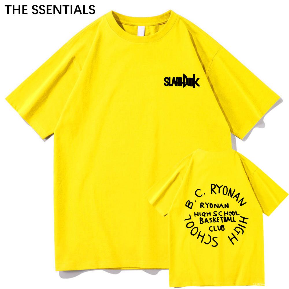 Anime Slam Dunk T Shirt Unisex /Women Harajuku Graphic Hanamichi Tshirt Unisex Unisexga Cartoon Aesthetic Letter Print Cotton Tee Shirt