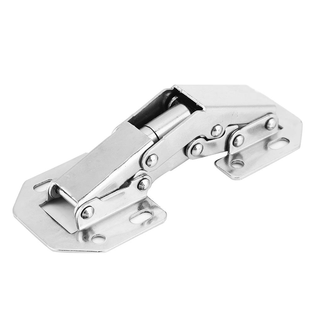 10Pcs Cold Rolled Steel Bridge Shape Free Punch Cabinet Door Furniture Hinge #2