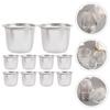 Teapot Filter Liner Strainer Strainers for Loose Leaf Coffee Infuser Fine Mesh Cup Sifter Stainless Steel
