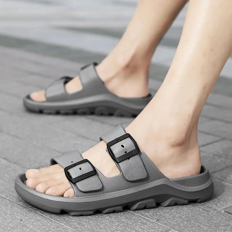 Fashion Platform Men's Shoe Beach Designer Luxury Casual Comfortable Male Slipper Pvc Adult Original 2025 Fashion Eva Clappers Slides