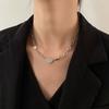 Trendy Personality Trend Butterfly Necklace Women's Simple and Versatile Niche Design Sense Collarbone Chain Neck Chain Men