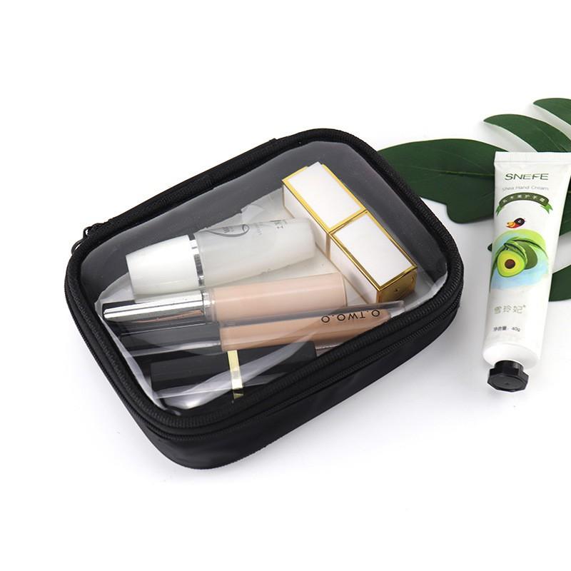 

Transparent TPU Makeup Bag Portable, Multi-functional Storage Bag With Large Capacity Makeup Bag For Travel. One Size чёрный