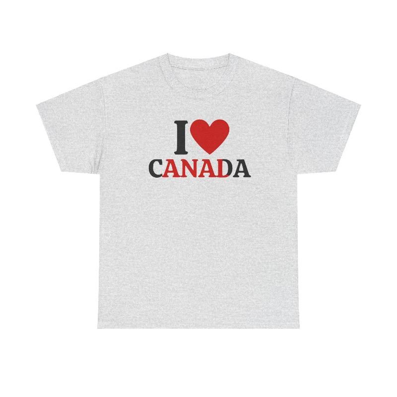 Maglietta I Love Canada Maglietta Volgare Maglietta Offensiva Maglietta Maledetta Unisex Top Unisex Maglietta Per Amante del Canada Maglietta Patriottica