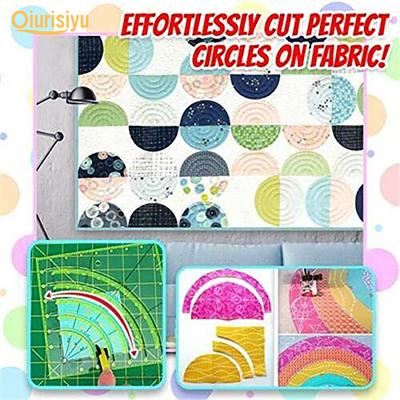 Arc Ruler Curved Ruler Cloth Art Round Fan Ruler Cutting DIY Quilting Ruler Manual Puzzle Ruler Acrylic Ruler