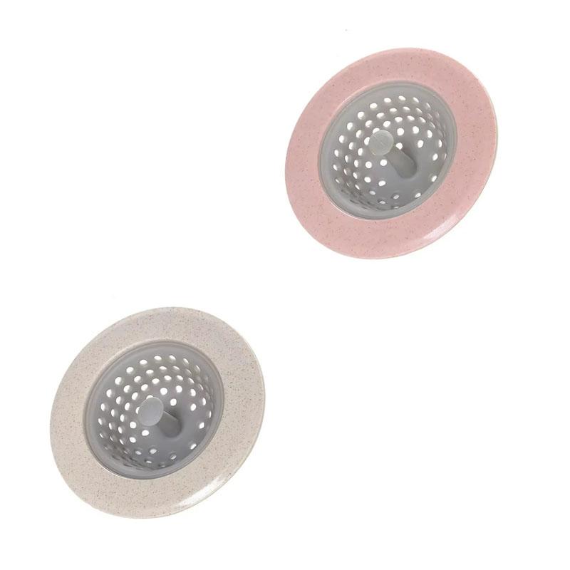 1/2/4pcs Silicone Anti-Clogging Filter Portable Sink Strainer Bathroom Kitchen For Drains Cover Hair Waste Plug Filter Strainer