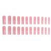 French Style False Nails with Pearl and Lines Design for Women, Removable and Comfortable Long Fake Nail Tips