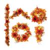 Autumn Sunflower Wreath: Thanksgiving & Halloween Door Hanging Decoration