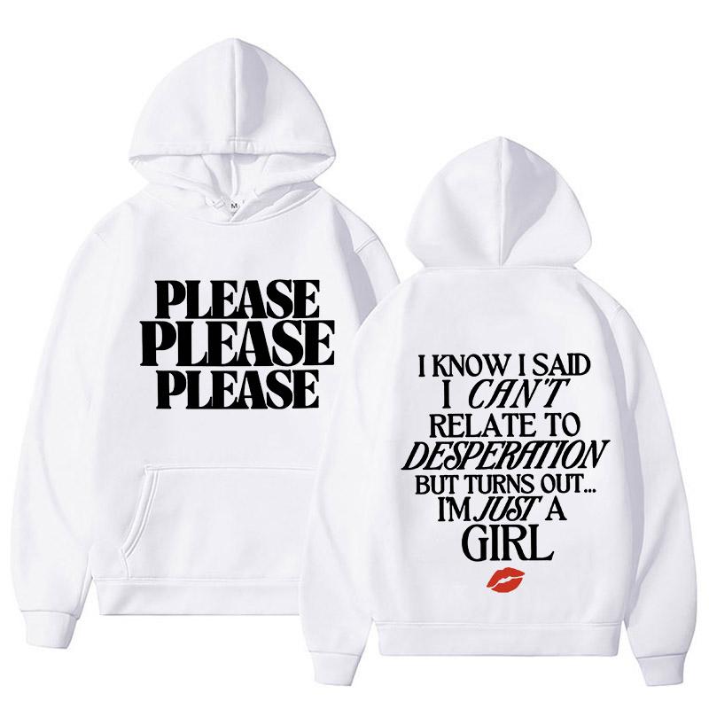 Sabrina Carpenter Please Please Please Hoodie Men Women High Quality Fashion Trend Sweatshirt Street Y2K Style Sweatshirts Tops