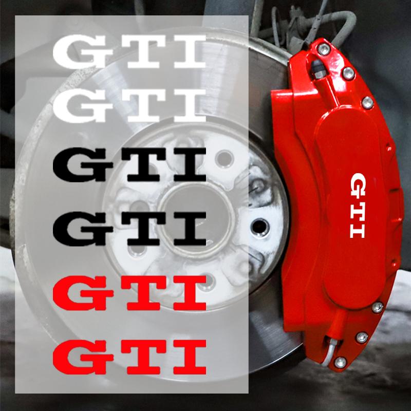 Valve Stems Caps 4Pcs For Volkswagen VW R Line GOLF 3 Polo Jetta Passat GTI Bora Car Brake Caliper Graphic Stickers Racing Tunin Ry3
