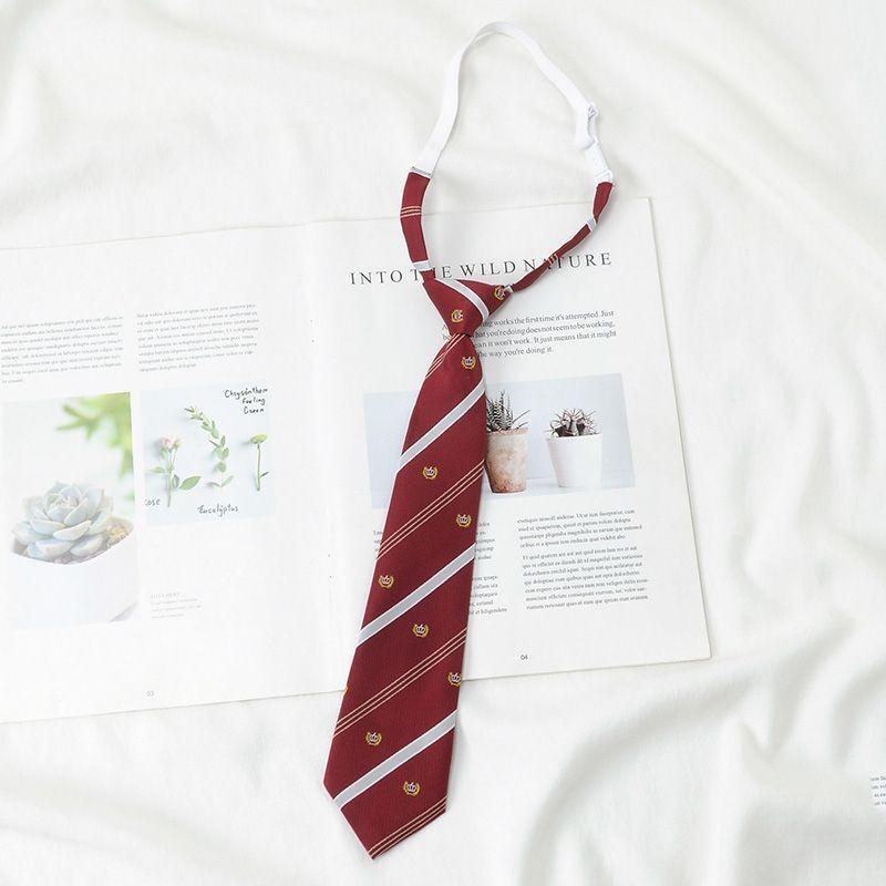 Childrens Adults Tie With Striped Linen Material For Casual School Wear