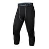 Men's Sports Compression Tights: Quick-Dry, High-Elastic 7/8 Leggings for Running, Basketball, and Cycling.