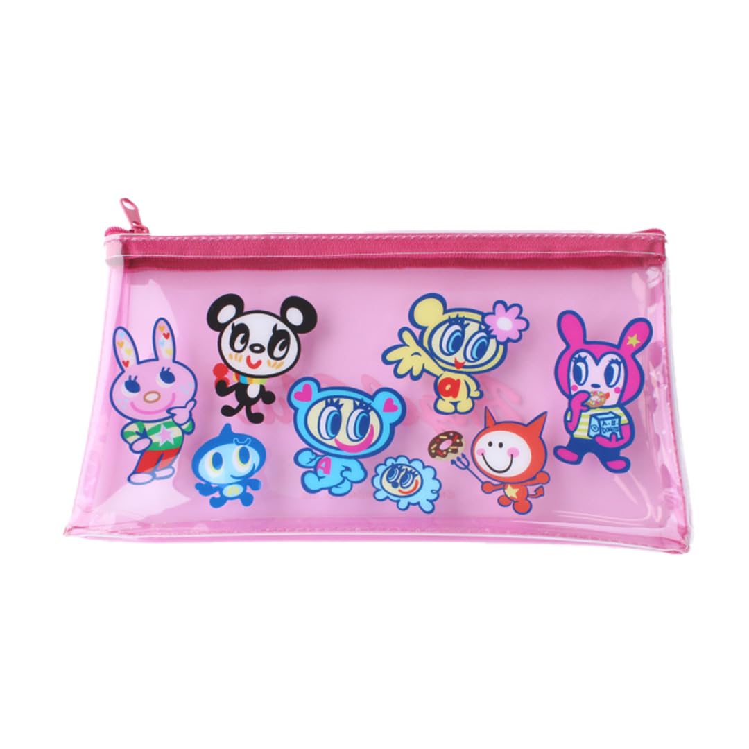 

angel blue clear pencil case розовый