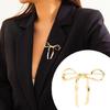 Irregular Bowknot Charm Brooch Fashion Sweater Clothing Pin Decorative Lapel Pin