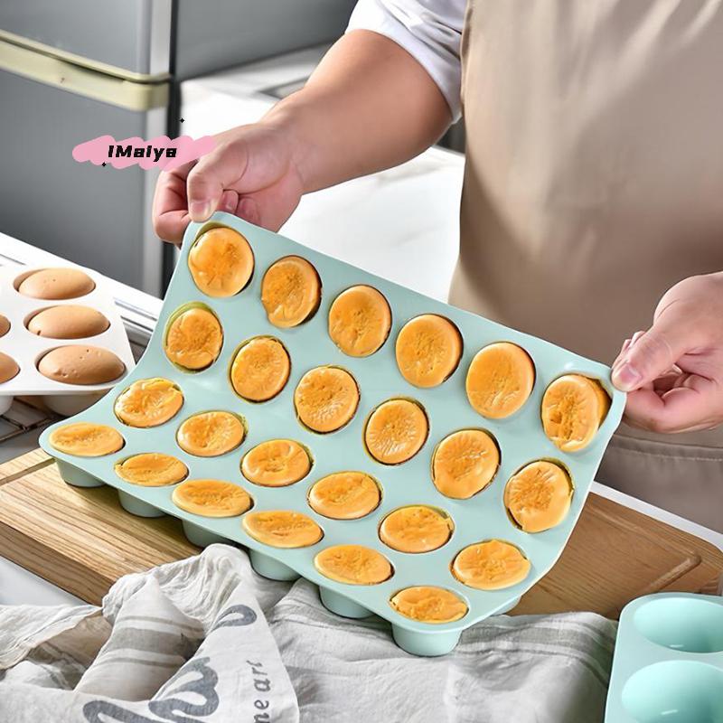 Silicone Baking Mold 12/24 Holes 3D Bakeware round Sphere Chocolate Mold Cupcake Pan DIY Muffin Cake Kitchen Tools