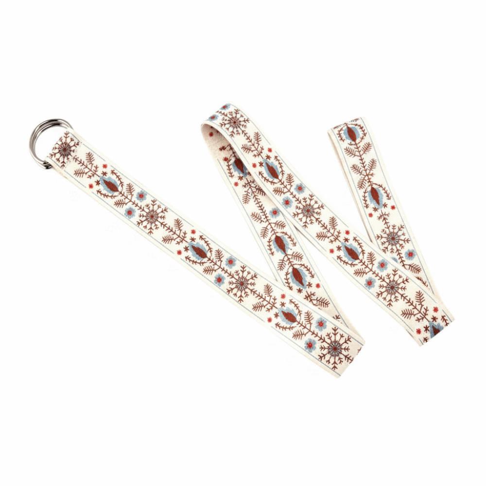 Modetrend Vielseitige Doppelte Ring Schnalle Taillenband Leinwandband Gewebtes Taillenband Nylon Geflochtenes Gürtel